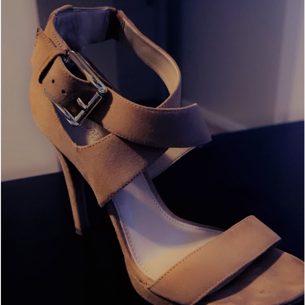 Michael Kors heels, barely worn like new 3 inch heels, very stylish